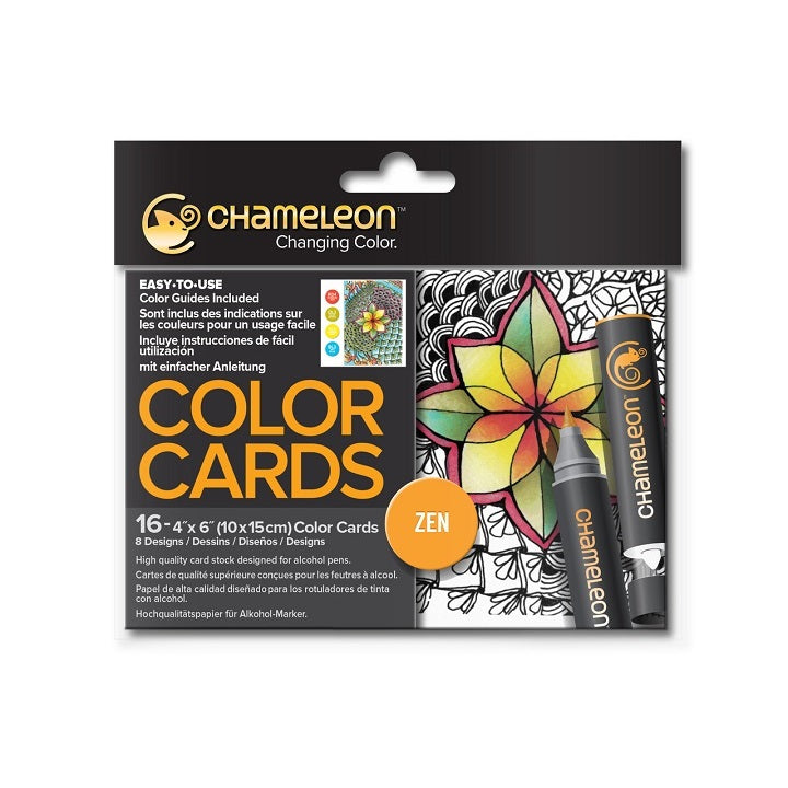 Карти за оцветяване Chameleon Zen - 16 броя — изображение 1