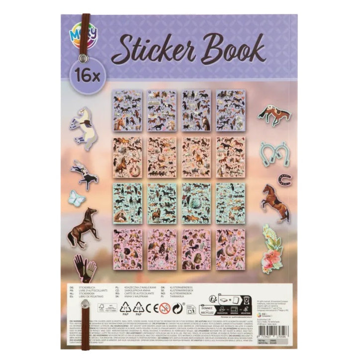 Книга със стикери с коне А4 - 900+ стикера с коне — изображение 2