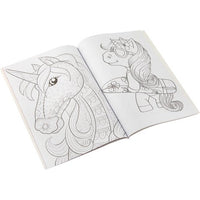 Книжка за оцветяване и занимания с еднорози A4 64 страници от GRAFIX — изображение 3
