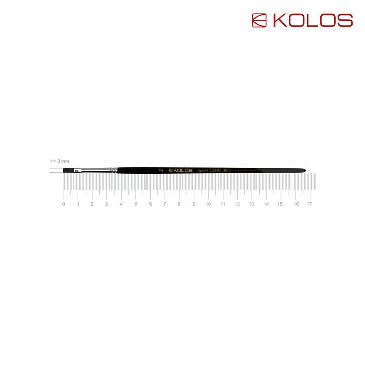 Kolos Classic 3016 Плоска четка за коса от катерица — изображение 3