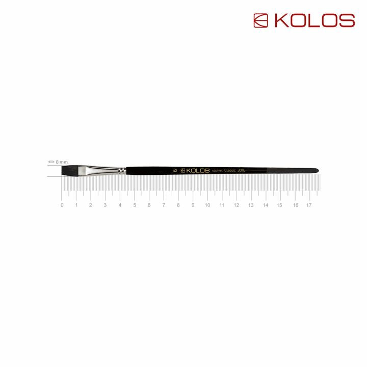 Kolos Classic 3016 Плоска четка за коса от катерица — изображение 5