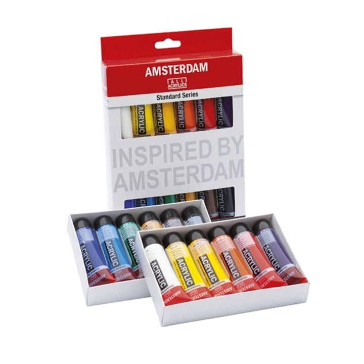 Комплект акрилни бои AMSTERDAM STANDARD SERIES - 12x20ml — изображение 1
