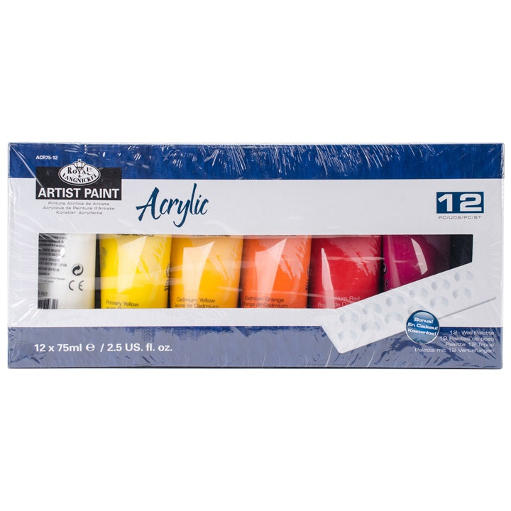 Комплект акрилни бои ARTIST Paint 12 х 75 мл — изображение 1