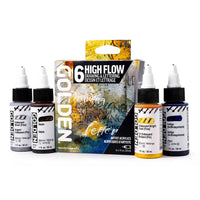 Комплект акрилни бои Golden High Flow Drawing & Lettering 6 x 30 ml