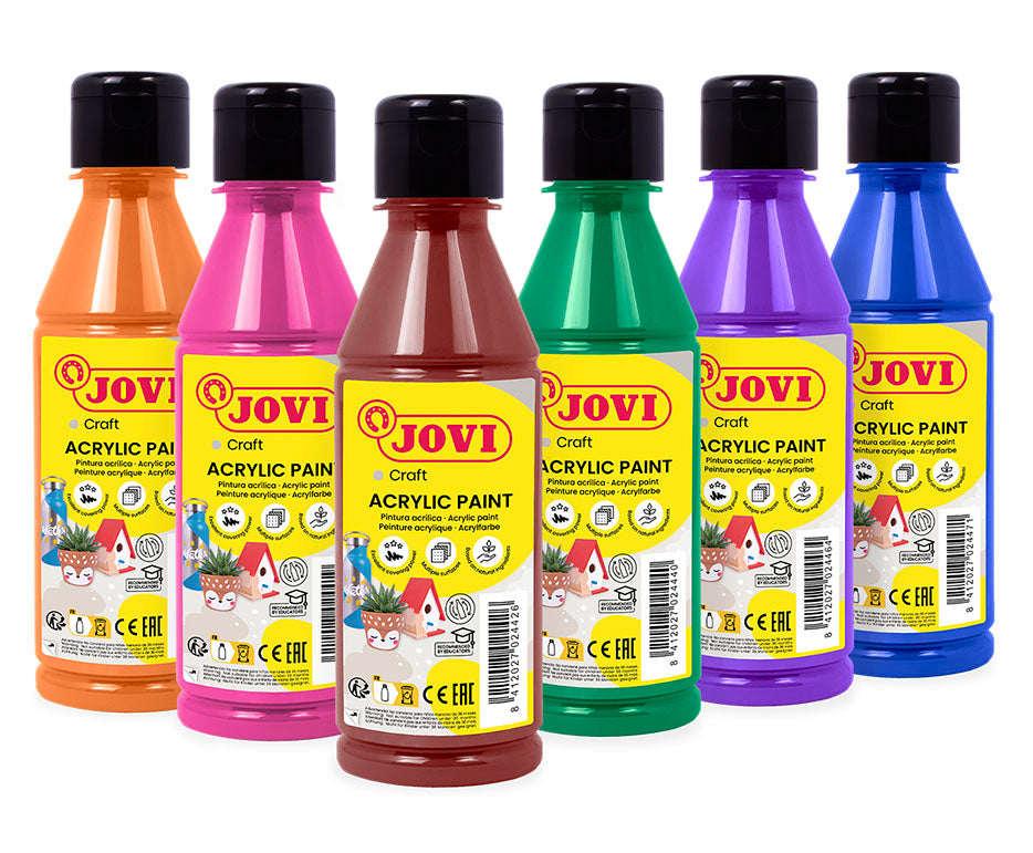 Комплект акрилни бои JOVI Jovidecor 6 x 250 ml – вариант B