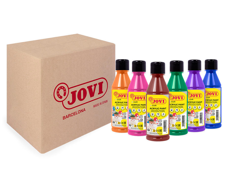 Комплект акрилни бои JOVI Jovidecor 6 x 250 ml – вариант B