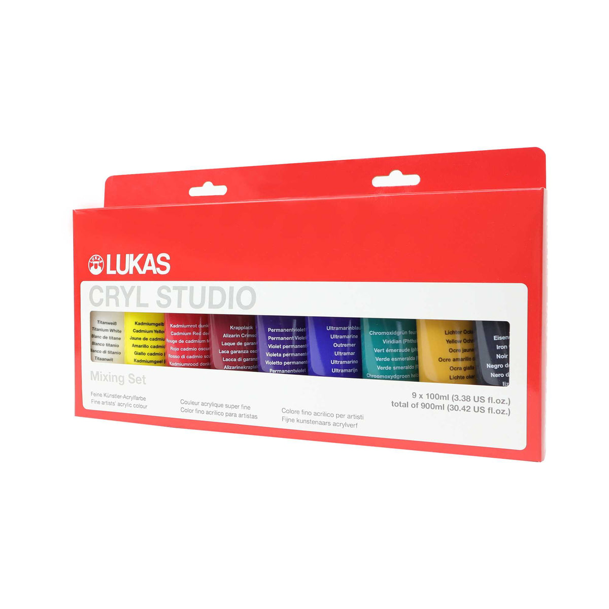 Комплект акрилни бои LUKAS Cryl Studio 9 x 100 ml