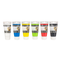 Комплект акрилни бои Molenaer 6 x 75 ml - микс от цветове