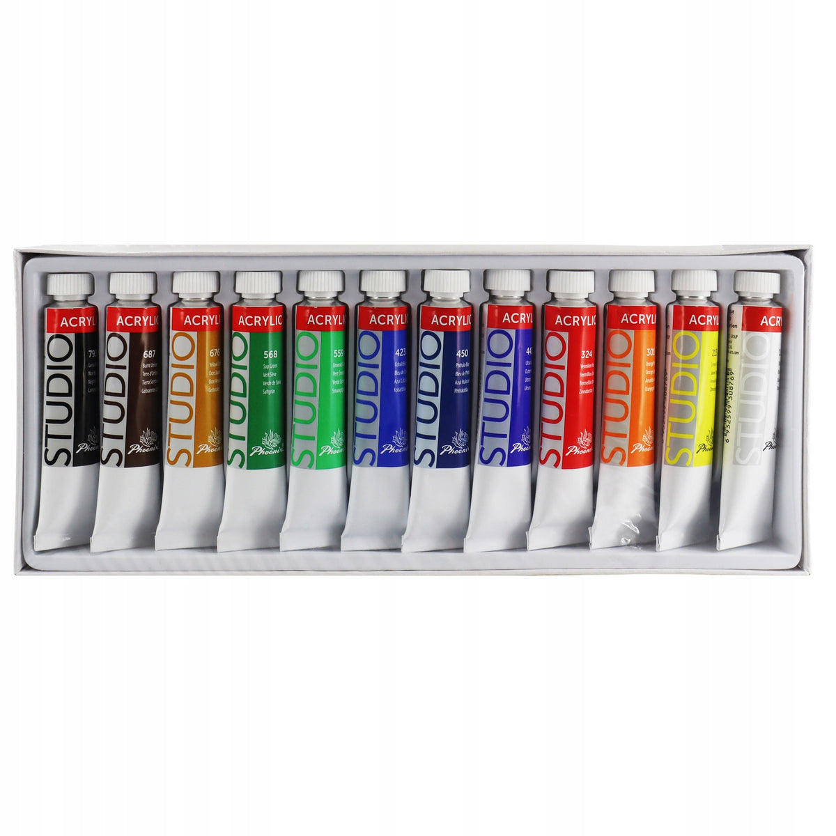 Комплект акрилни бои Phoenix 12 x 12 ml