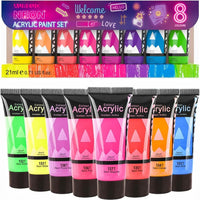 Комплект акрилни бои Phoenix неон 8 x 21 ml