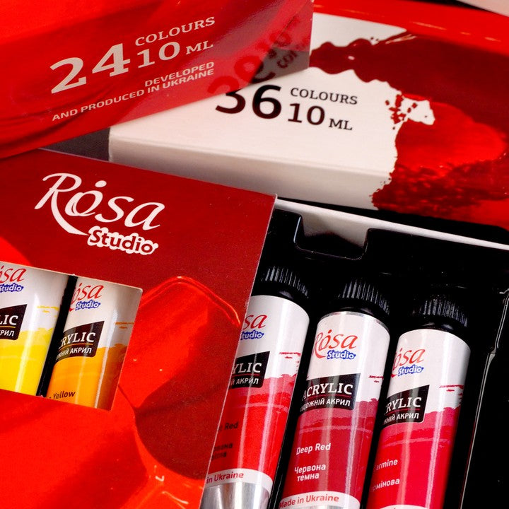 Комплект акрилни бои ROSA STUDIO | 12x10 ml — изображение 6