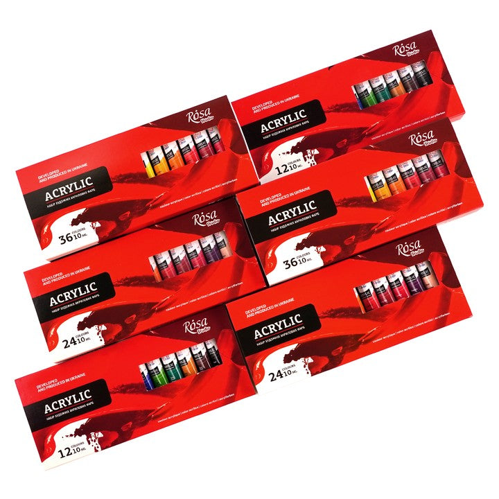 Комплект акрилни бои ROSA STUDIO | 12x10 ml — изображение 7
