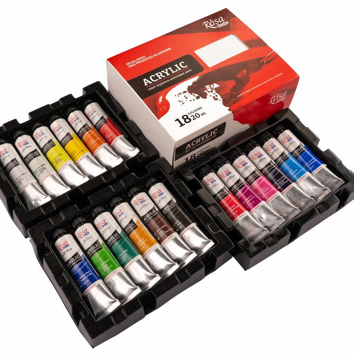 Комплект акрилни бои ROSA STUDIO | 18x20 ml — изображение 5