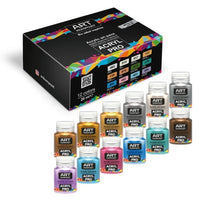 Комплект акрилни бои с металик ACRYL PRO Composite 12x20 ml — изображение 1