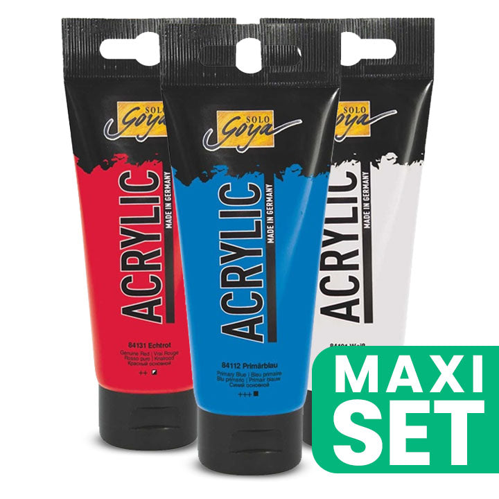 Комплект акрилни бои Solo Goya 3x100 ml - Морски тонове — изображение 1
