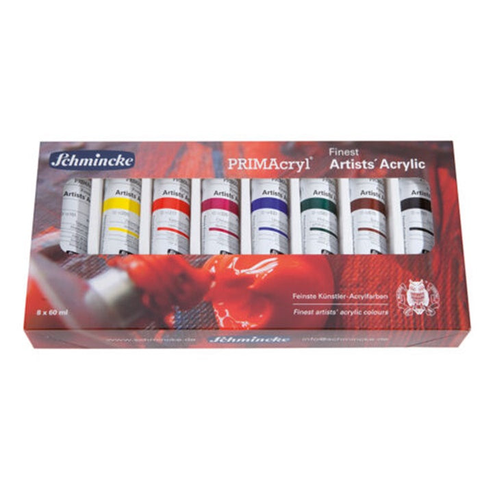 Комплект акрилни бои в тубички Schmincke PRIMAcryl 8 x 60 ml — изображение 1