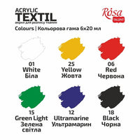 Комплект акрилни бои за текстил CAT | ROSA TALENT | различни комплекти — изображение 4