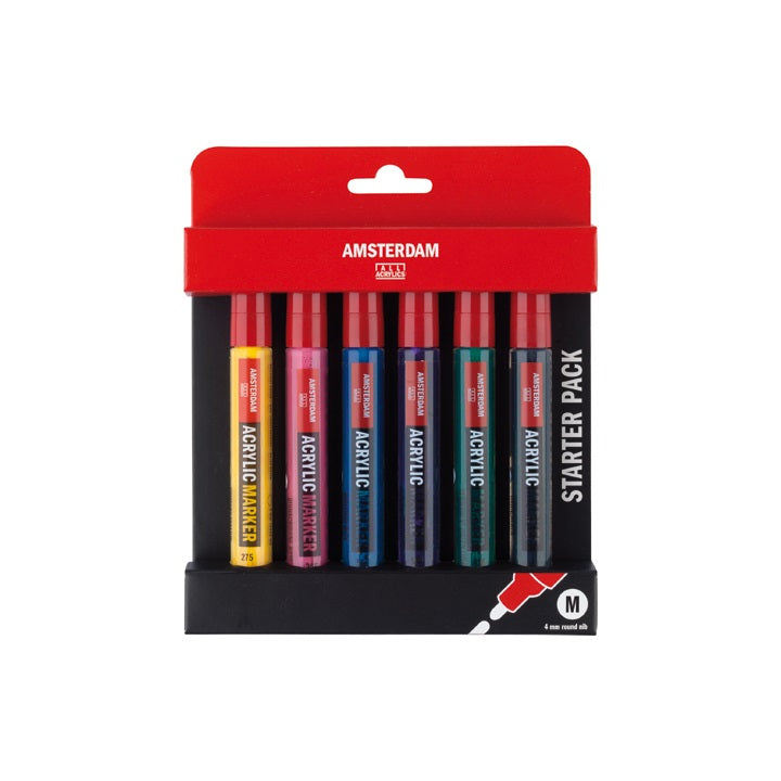 Комплект акрилни маркери AMSTERDAM BASIC SET - 6x4mm — изображение 1