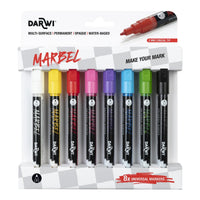 Комплект акрилни маркери DARWI Marbel 2 mm Bright