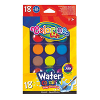 Комплект акварелни бои Colorino от 18 — изображение 1
