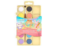 Комплект акварелни бои JOVI Kawaii 22 mm - 12 бр. с четка