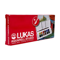Комплект акварелни бои LUKAS Studio в пластмасова кутия - 13 части