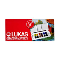 Комплект акварелни бои LUKAS Studio в пластмасова кутия - 13 части