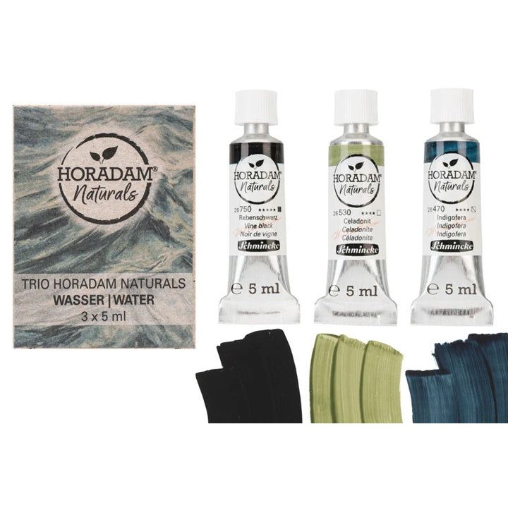 Комплект акварелни бои Trio Water HORADAM Naturals — изображение 2