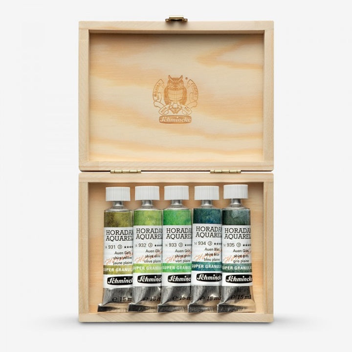 Комплект акварелни бои в тубички Schmincke Super Granulation 5x15 ml - Графство — изображение 1