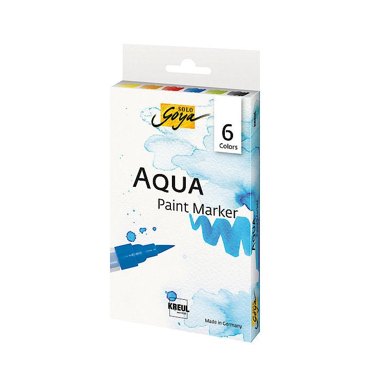 Комплект акварелни фломастери Aqua Solo Goya - 6 броя — изображение 1