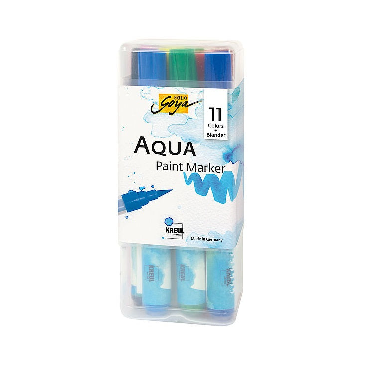 Комплект акварелни фломастери Aqua Solo Goya Powerpack - 11 + 1 броя — изображение 1