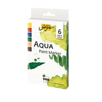 Комплект акварелни фломастери Aqua Solo Goya Warm Colors - 6 броя — изображение 1