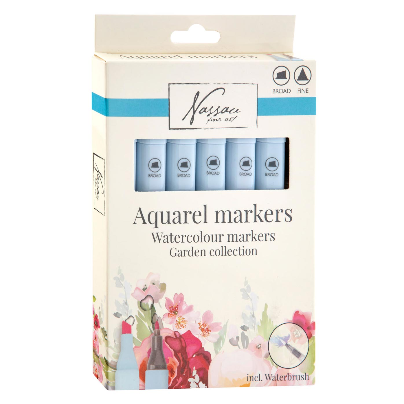 Комплект акварелни маркери Nassau Garden Collection - 7 бр — изображение 1