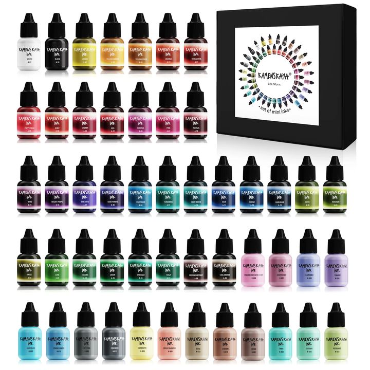 Комплект алкохолни мастила KAMENSKAYA MINI 50 x 5 ml — изображение 1