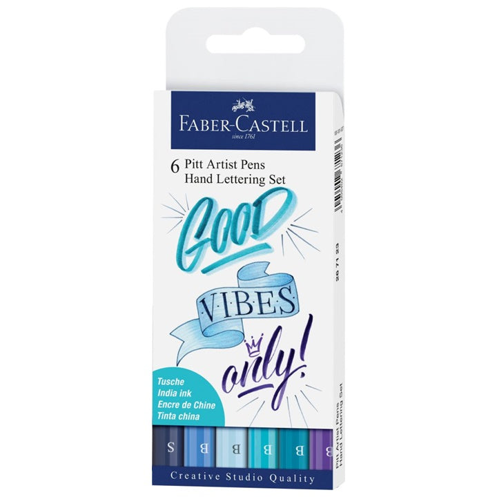 Комплект арт маркери PITT Hand Lettering Good vibes - 6 бр — изображение 1