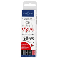 Комплект арт маркери PITT Hand Lettering Love - 4 бр — изображение 1