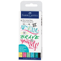 Комплект арт маркери PITT Hand Lettering Unique - 6 бр — изображение 1