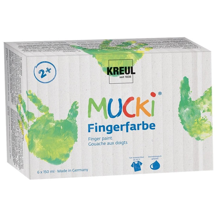 Комплект бои, нанасящи се с пръсти MUCKI - KREUL set 6 x 50 мл — изображение 1
