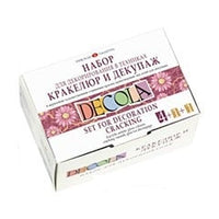 Комплект бои за декорация Decola Crackle / 6 броя — изображение 1
