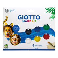 Комплект бои за лице GIOTTO Make Up 6 x 5 ml с четка и гъба
