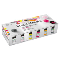 Комплект бои за мраморен ефект Kreul Magic Marble Love Neon 6x20 мл — изображение 1