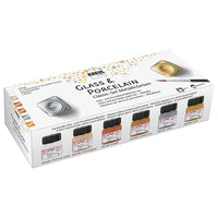 Kомплект бои за стъкло и керамика KREUL metallic 6 x 20 ml — изображение 1