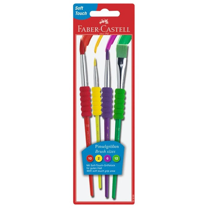 Комплект четки Faber-Castell Soft - 4 бр — изображение 1