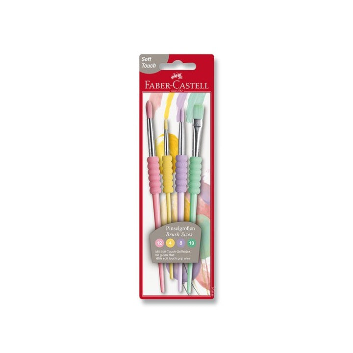 Комплект четки Faber-Castell Soft - 4 бр — изображение 1