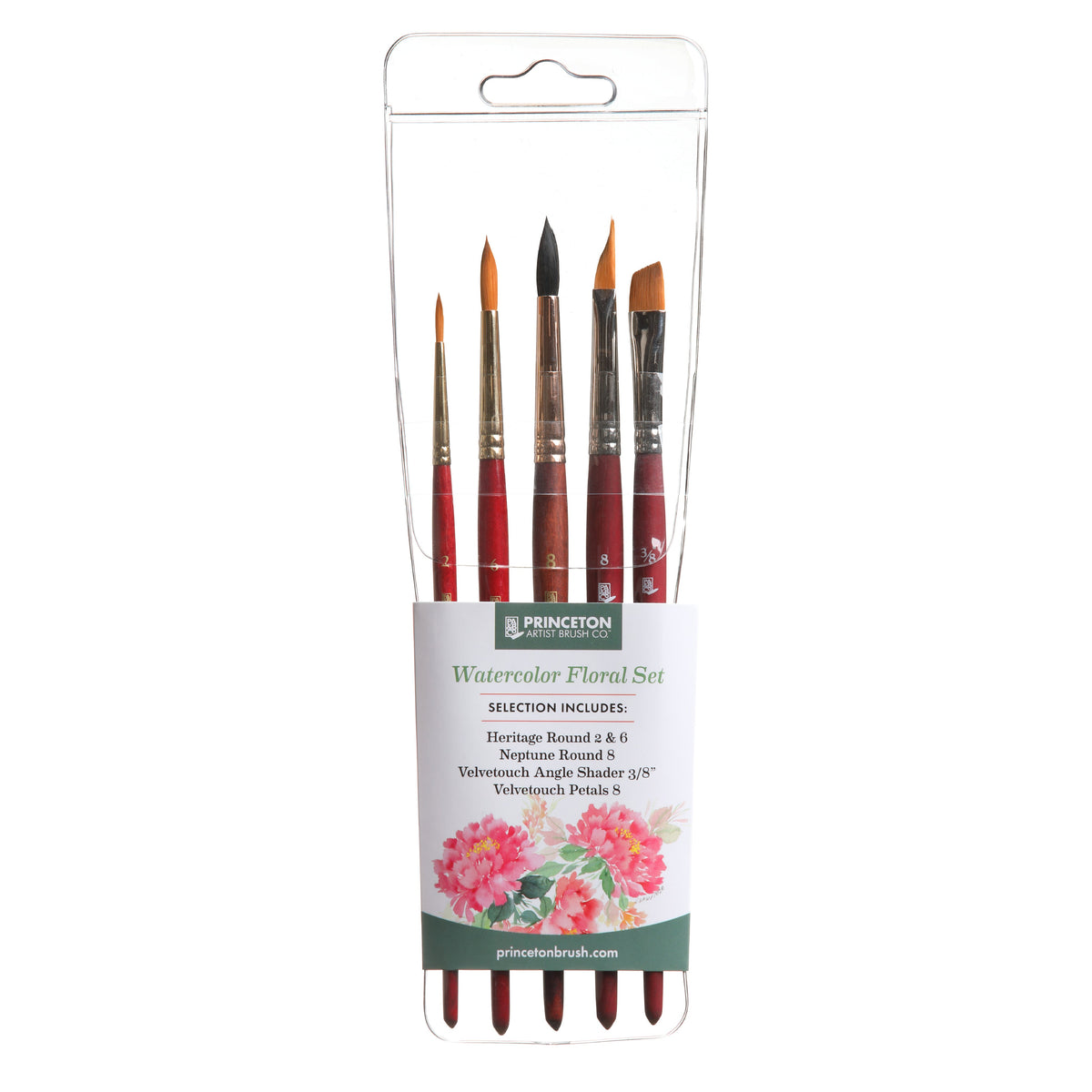 Комплект четки PRINCETON Watercolor Floral – 5 броя