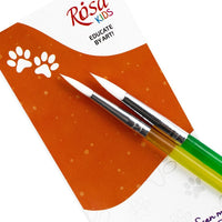 Комплект четки ROSA Kids 2 бр. синтетични | кръгли № 6, 8 — изображение 2