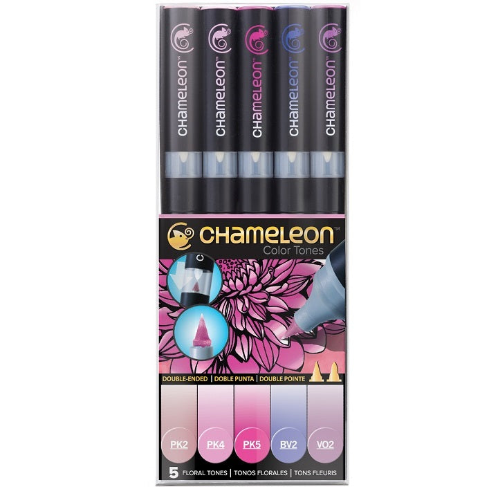 Комплект фломастери Chameleon 5 броя - Цветни тонове — изображение 1