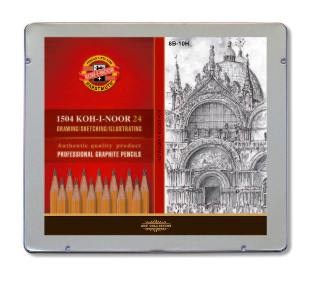 Комплект графитни моливи KOH-I-NOOR - 24 броя — изображение 1