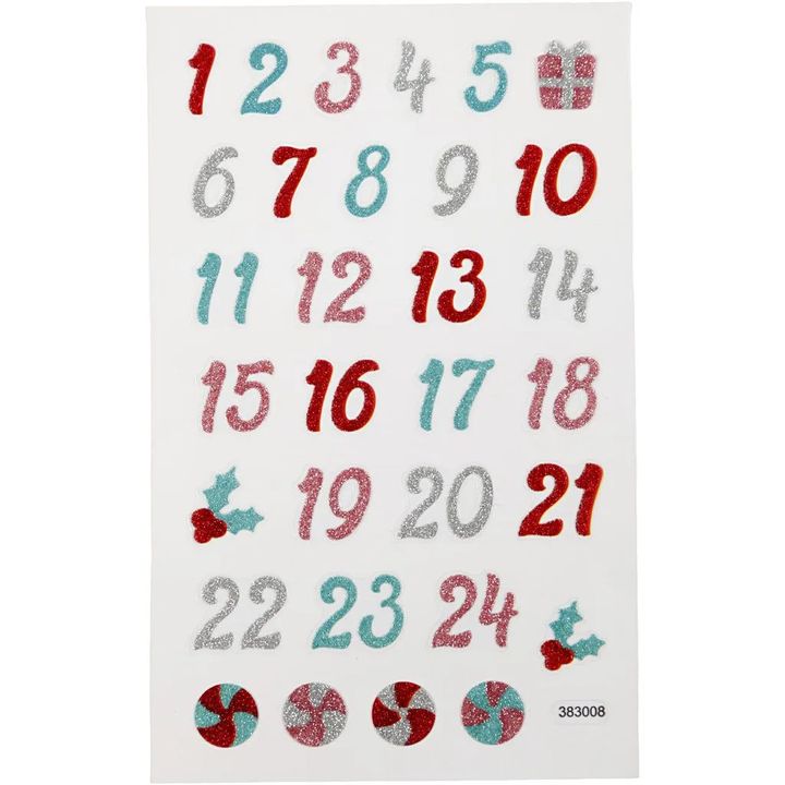 Комплект коледни стикери 31 бр. — изображение 2