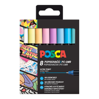 Комплект маркери Posca пастелни цветове (8 бр.)